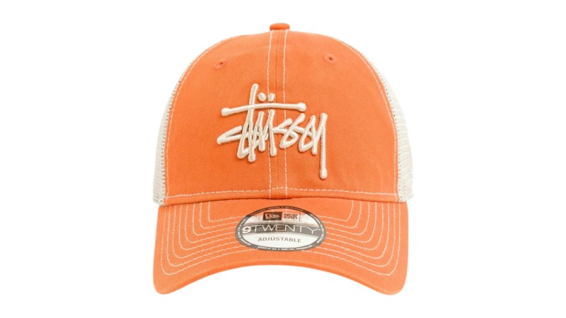 Stussy 9Twenty Washed Basic Trucker Tangerine