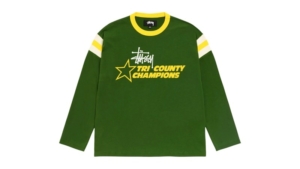 Stussy LS Ringer Tee Groen