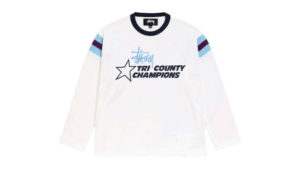 Stussy LS Ringer Tee Wit