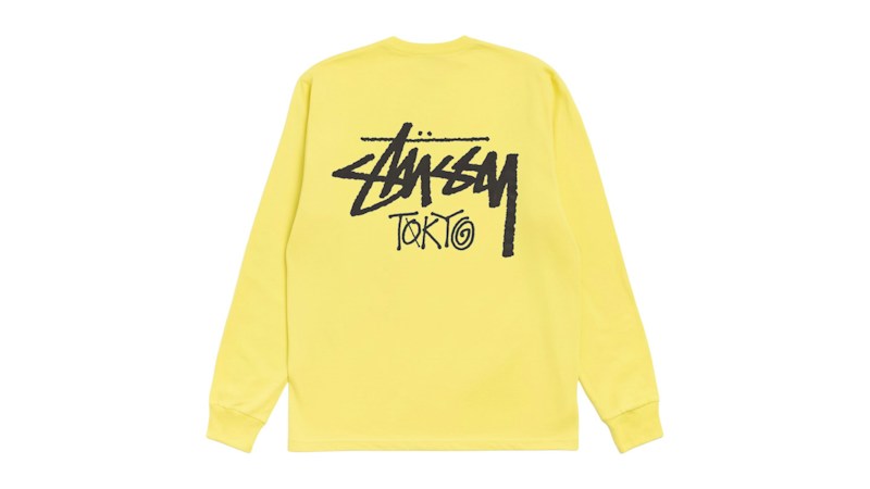 Stussy Stock Tokyo LS Tee Lemon