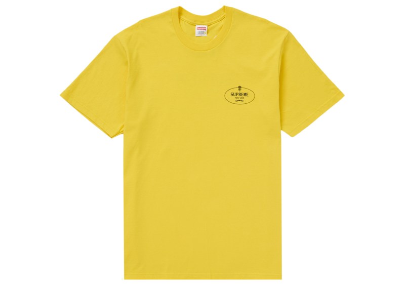 Supreme Crest Tee Geel