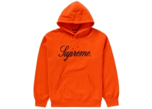 Supreme Embroidered Script Hooded Sweatshirt Oranje