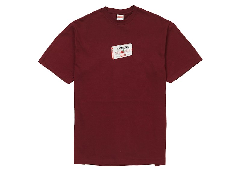 Supreme Luden’s Tee Burgundy Rood