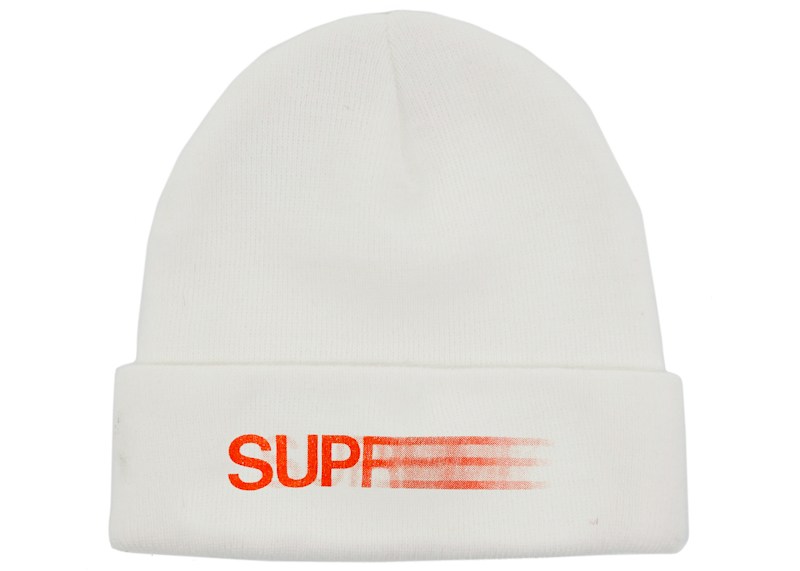 Supreme Motion Logo Beanie Wit