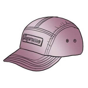 Supreme Reflective Camp Cap Magenta Roze