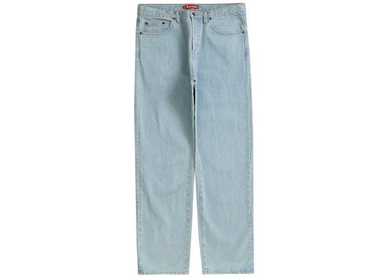 Supreme Regular Jean Washed Blauw