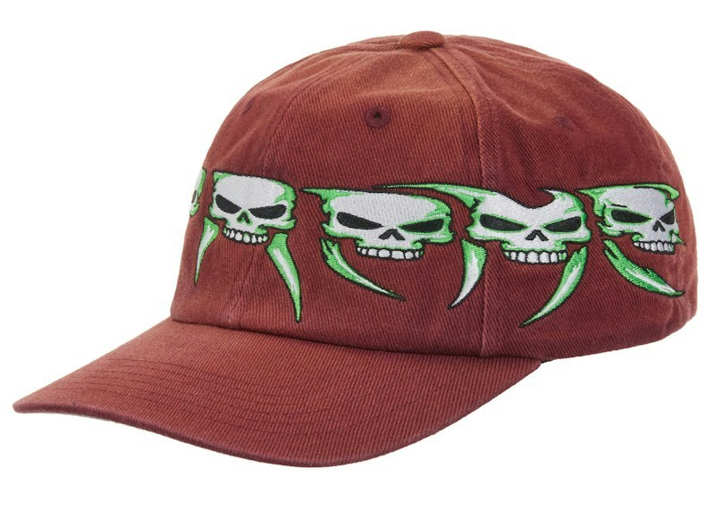 Supreme Skulls Spellout 6-Panel Rood