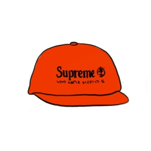 Supreme Timberland 6-Panel Rood