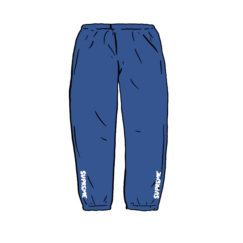 Supreme Warm Up Pant Light Marineblauw