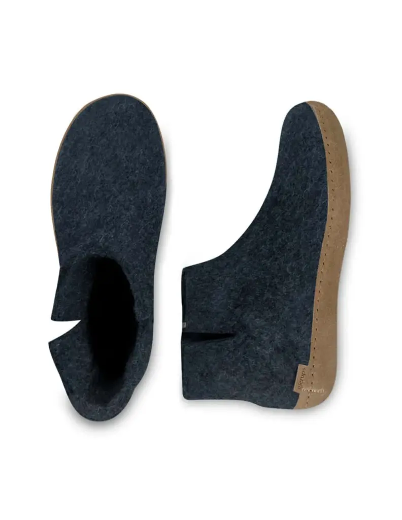Boot with Leather Sole Blauw