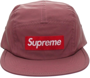 Supreme Reflective Camp Cap Rood
