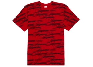 Supreme Script Tee Rood