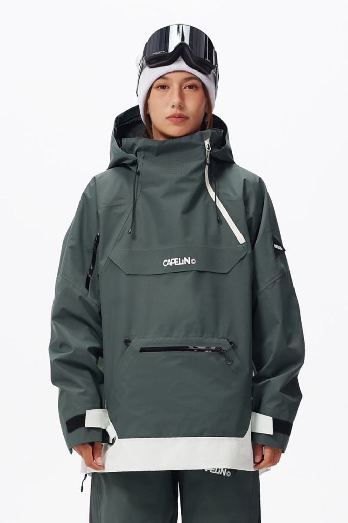 Ace 3L Women’s Pullover Snowboard Jacket City Groen
