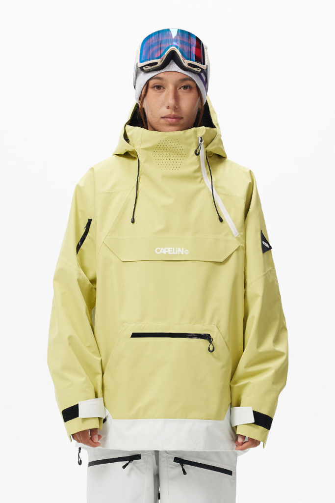 Ace 3L Women’ Pullover Snowboard Jacket Matte Geel