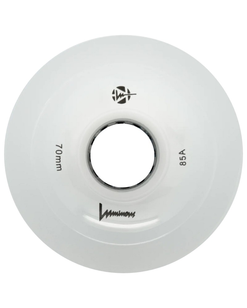 Luminous LED 70mm Longboard Wielen Wit