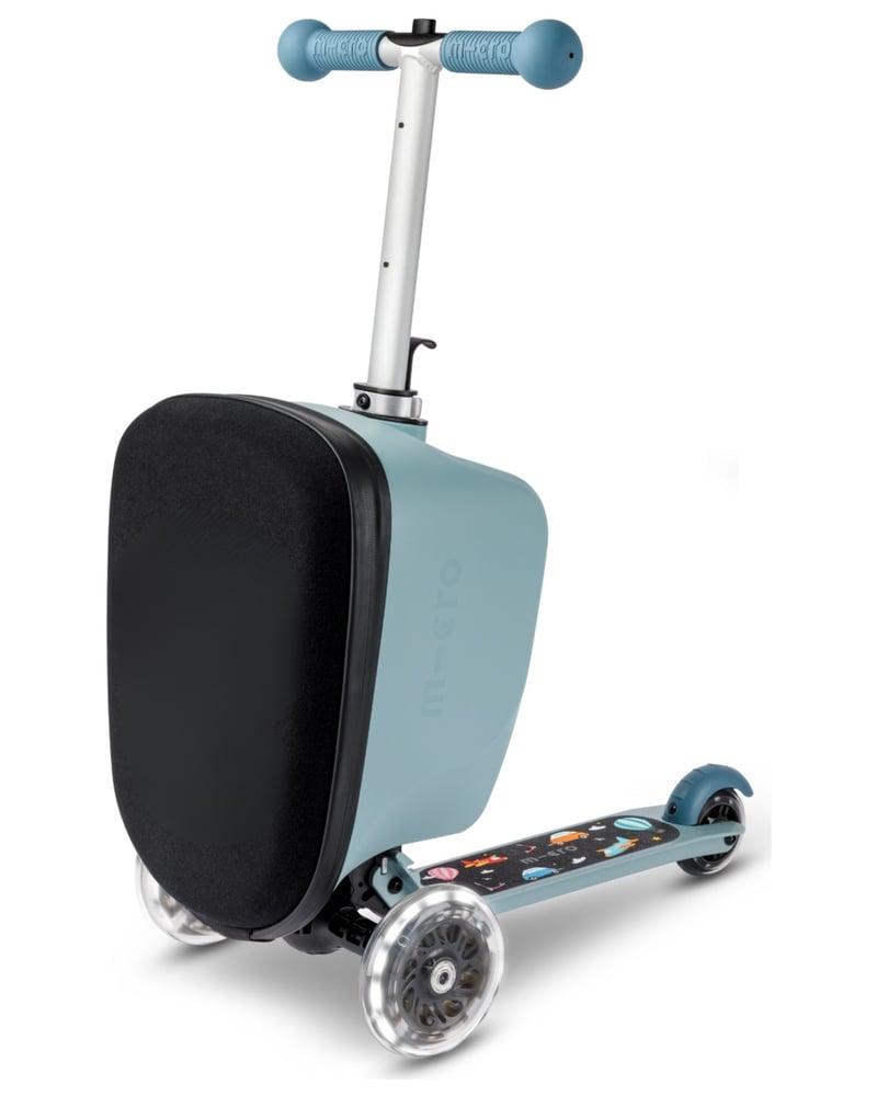 Micro Luggage Junior LED Patch & Play IJsblauw Stepkoffer